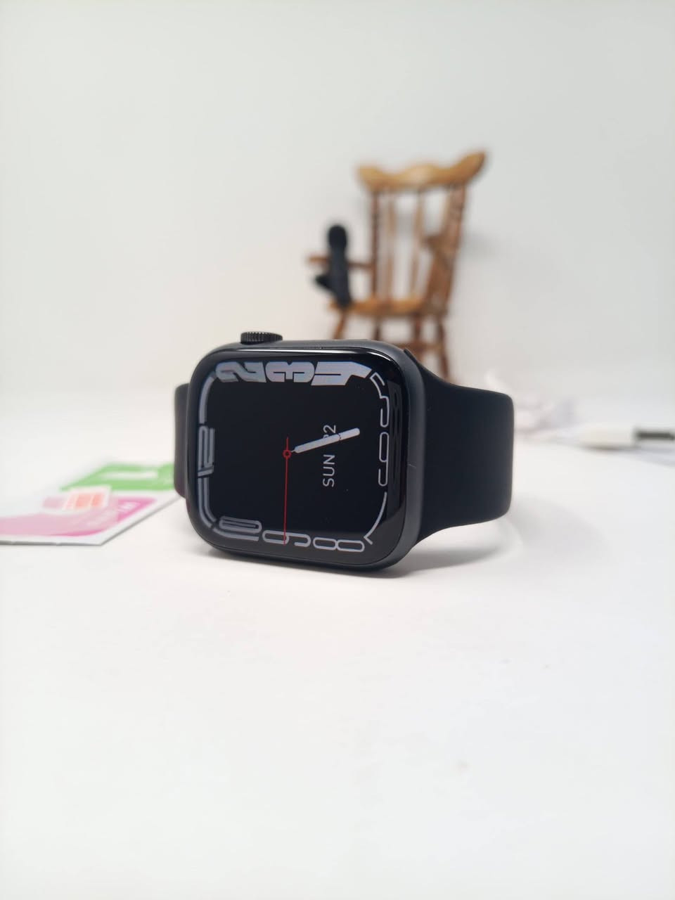 ساعة ذكية باللون الأسود ماركة  Microwear W17 Pro
كوبي من ابل 
تتميز هذه الساعة بتصميم مستطيل يشبه ساعات أبل (Apple Watch)، وتأتي مع ملحقات تشمل شاحناً لاسلكياً، وسواراً إضافياً، وقطع تنظيف، بالإضافة إلى واقي للشاشة
أبرز مواصفات 
الموديل والتصميم تتميز بشاشة كاملة مقاس 1.75 بوصة أو أكبر، وهيكل من سبائك الزنك.
الميزات التقنية: تدعم هذه الساعات عادةً الاتصال عبر البلوتوث، وإشعارات الرسائل (مثل واتساب وفيسبوك)، وتتبع النوم، ومراقبة معدل ضربات القلب وضغط الدم.
البطارية والشحن: تأتي ببطارية تدوم من 12 الى 15  یوم وتدعم الشحن اللاسلكي


**إذا كنت صاحب هذا الإعلان وتريد حذفه لأي سبب، رجاءا أرسل رسالة إلى الدعم الفني**