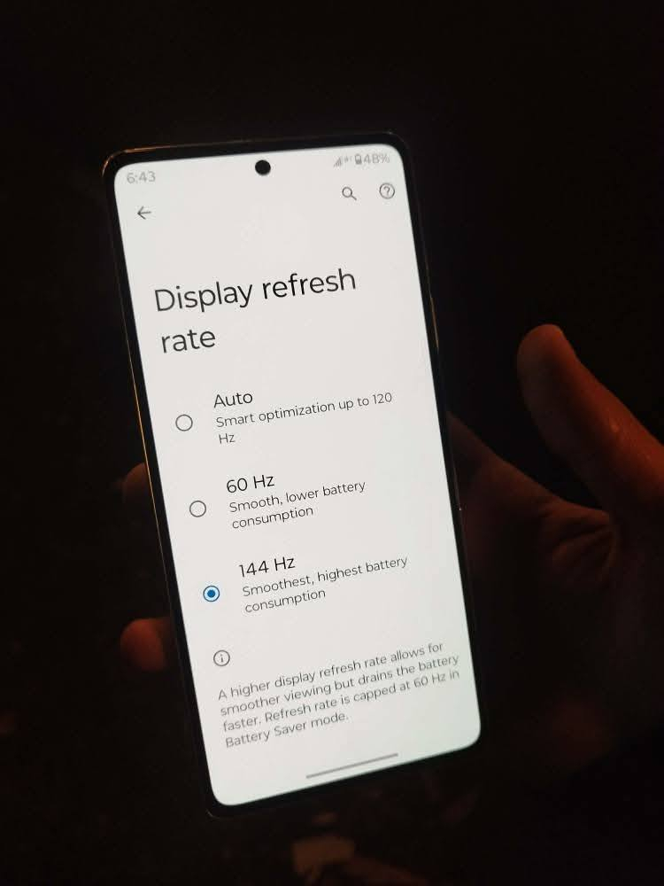 سلام عليكم موبايل فلاكشب موتورلا للبيع
120 فريم بالالعاب 
Motorola edge 2022 plus 

معالج SnapDragon 8 gen 1 
ذاكرة 128
رام 8+8
شاشة 144 هيرتز
ياخذ شريحة sim + esim

ناحية الوحدة الخالصة


**إذا كنت صاحب هذا الإعلان وتريد حذفه لأي سبب، رجاءا أرسل رسالة إلى الدعم الفني**