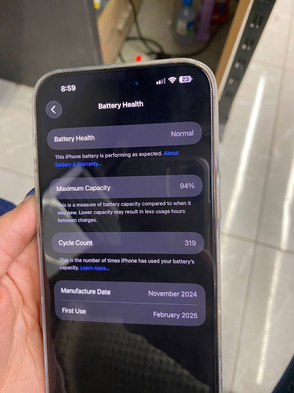 ايفون ١٦ برو ماكس شرق اوسط 256
بطارية 94 بعدة داخل الضمان وملحقاتة كاملة سعرة مليون و350


**إذا كنت صاحب هذا الإعلان وتريد حذفه لأي سبب، رجاءا أرسل رسالة إلى الدعم الفني**