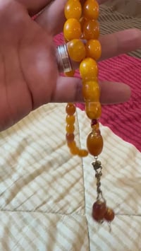 كهرب الماني قديم 80غرام كركوشه وفواصل ذهب عيار21 07715767679 سيد محمد ...