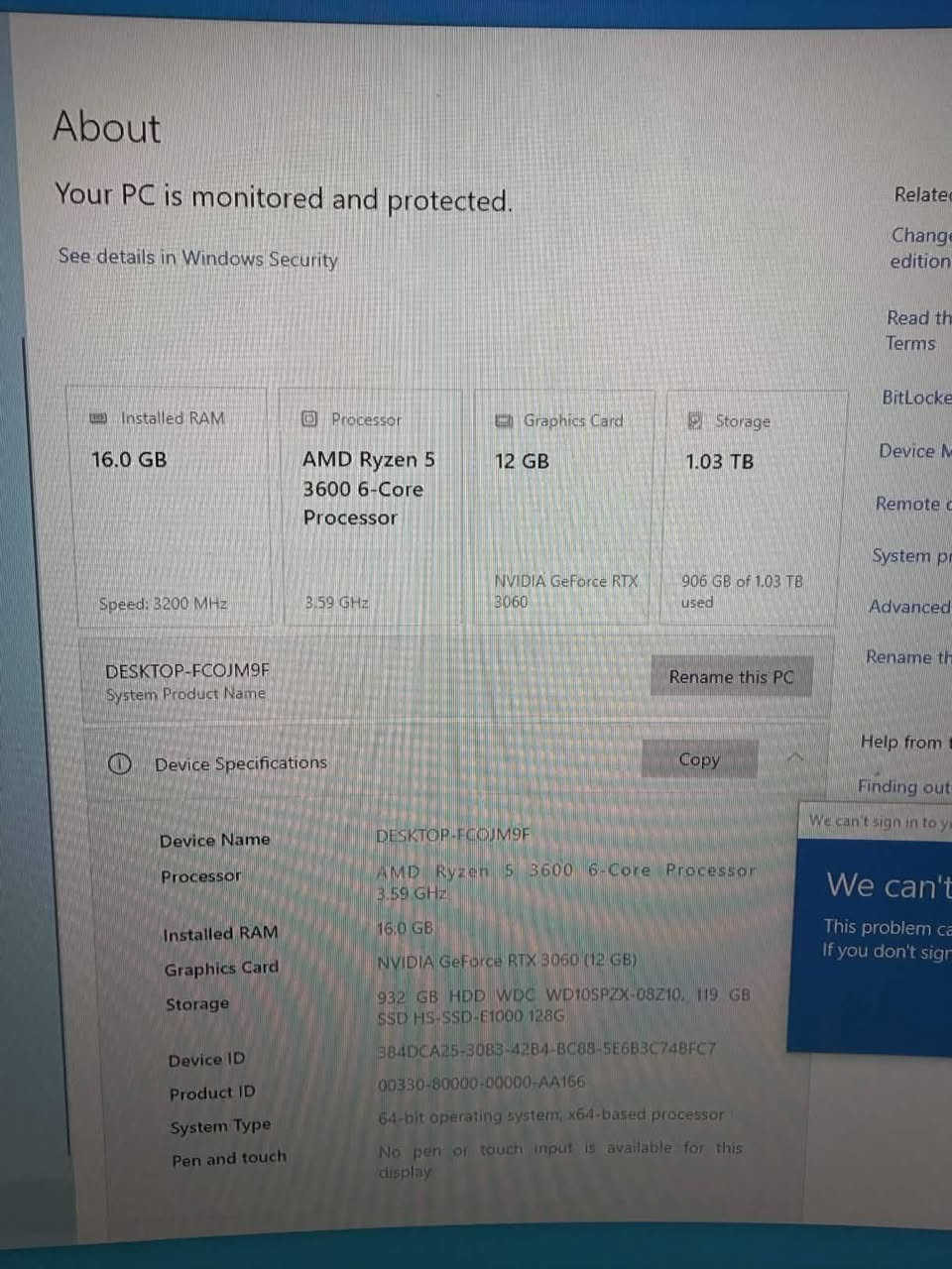 السلام عليكم شباب
Pc gaming 3060 12 gb مع شاشة Samsung 2k 165 هرتز 
مستخدمة قليل كلش 

المواصفات:

Rtx 3060
16 gb
مساحة 1 تيرا hdd
128 ssd
معالج ryzen 5 3600

مواصفات الشاشة:

Samsung 165 هرتز 
دقة 2k 

سبب البيع
1 ما اعرف للحاسبات وما عجبني عالم الpc
2 اريد ابدل كونسول اريحلي

السعر المطلوب (۹٥٠ الف مع الشاشة)


**إذا كنت صاحب هذا الإعلان وتريد حذفه لأي سبب، رجاءا أرسل رسالة إلى الدعم الفني**