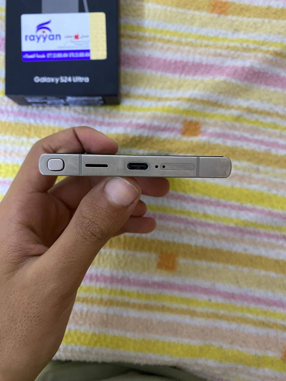 سلام عليكم
اس 24 الترا لون رصاصي الجهاز غراضه كامله الجهاز مكفول من الشخوط شرط مابي شي الجهاز كلشي شغال بي ماداخل صيانه امكفول كفاله عامه دبل شريحه رايده امراوس بـ 15 برو ماكس مكاني السماوه القشله رقمي واتساب ***********
