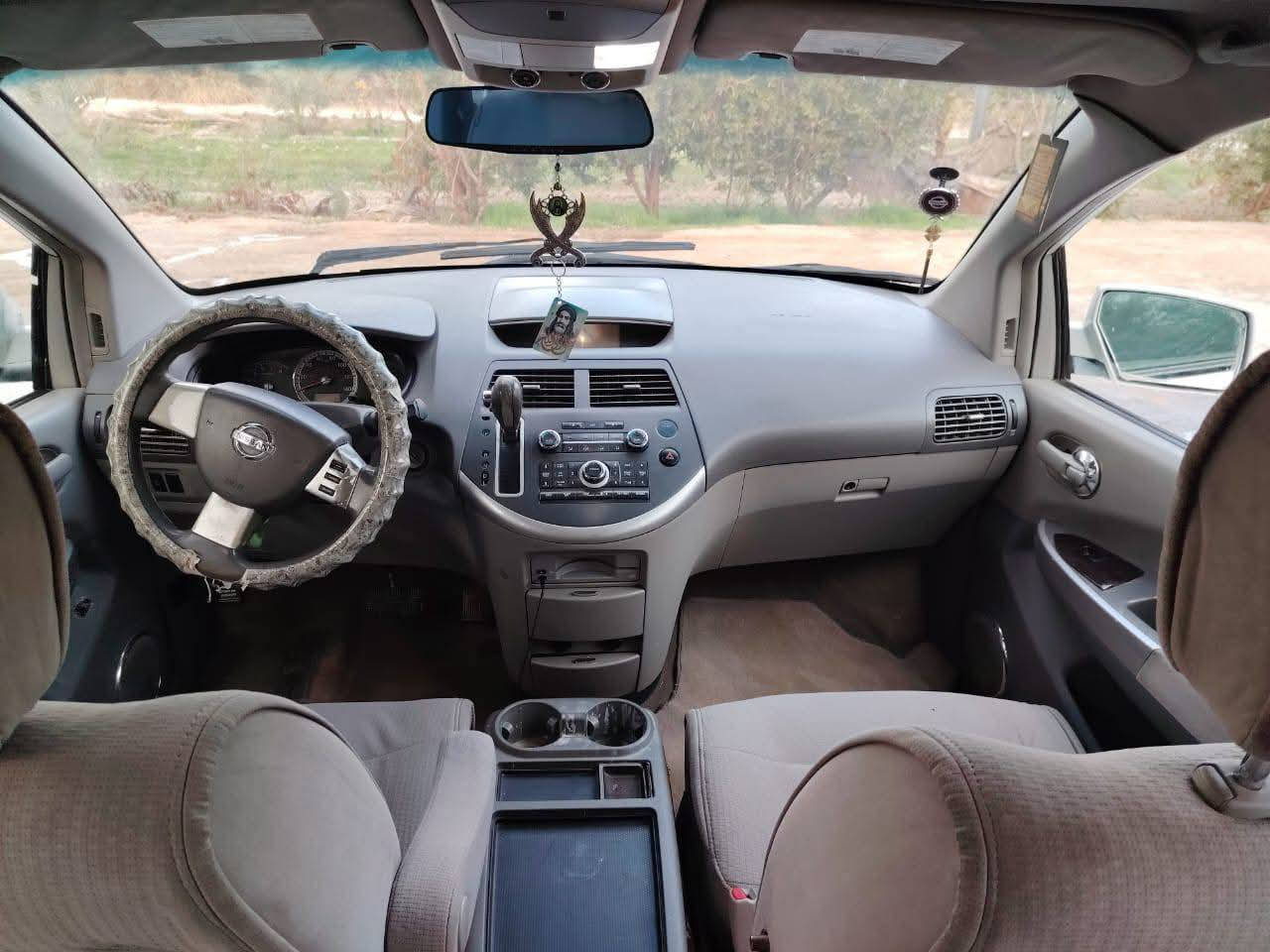 السلام عليكم نيسان كويست موديل 2008  ٧راكب مكينة ٦ستندرمكينه لاتنقيص ولا تبخير كهربائيات كله شغاله تبريد ٣قطع ثلج تخم تاير جديد حداديه خير من الله سيارة ما ناقصة أي شي رقم بغداد مشروع وطني السعر 75 بيها مجال بسيط ترهم بيع او مراوس حسب القناعه العنوان نجف ناحية العباسيه رقم الهاتف ‏‪***********‬‏
