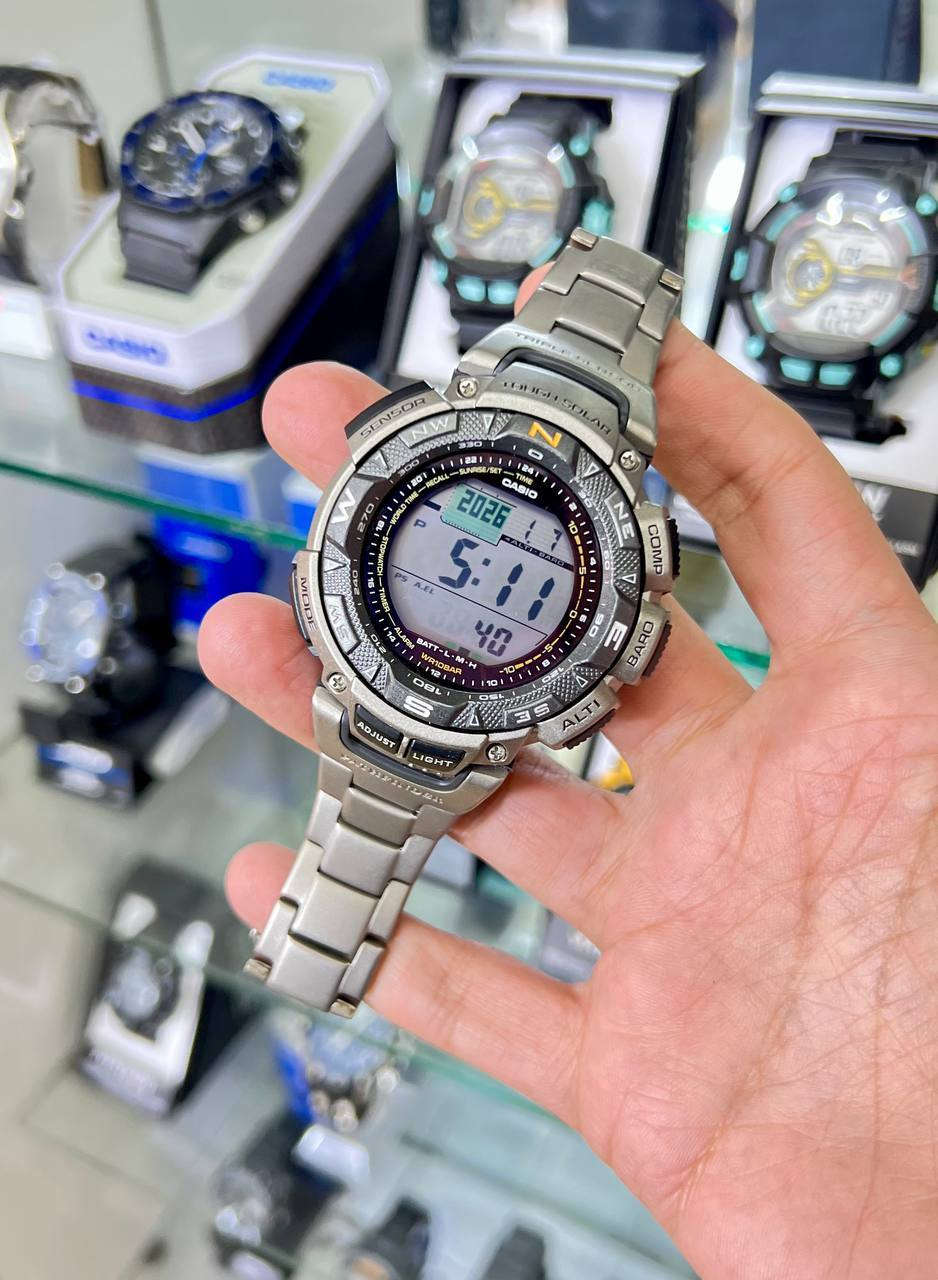 كاسيو باثفايندر تيتانيوم
مستخدم / ضمان 6 اشهر
قطر 51 / رقم الموديل PAG-240T
يوجد توصيل مجانا لجميع المحافظات
للاستفسار واتساب ***********
تليگرام https://t.me/OscarForWatches
#اوسكار #الاصلي_والمضمون_فقط
