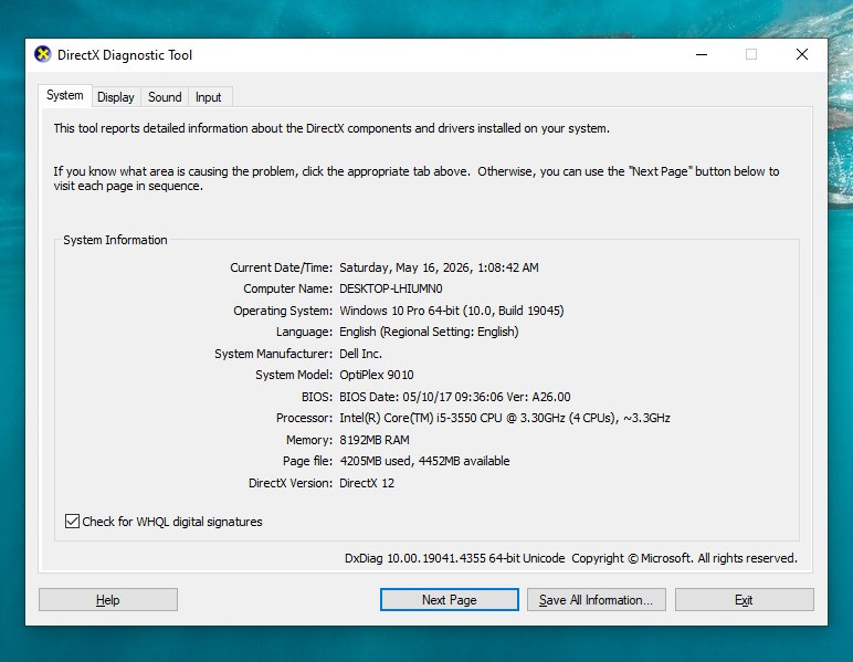 كمبيوتر متكامل Dell OptiPlex 9010 مع شاشة HP احترافية وكرت شاشة خارجي - للبيع 🚀

المعالج (CPU): Intel® Core™ i5-3550
الذاكرة العشوائية (RAM): بحجم 8GB
كرت الشاشة (GPU): كرت خارجي NVIDIA GeForce GT 1030 
وحدة التخزين السريعة (SSD): هارد Kingston SSD بحجم 240GB
وحدة التخزين الإضافية (HDD): هارد ديسك إضافي مساحة 500GB

📺 الشاشة :
الموديل: HP EliteDisplay E221c حجم 21.5 FHD بدقة 1920*1080 
السعر 225,000 
للأتصال : ***********
