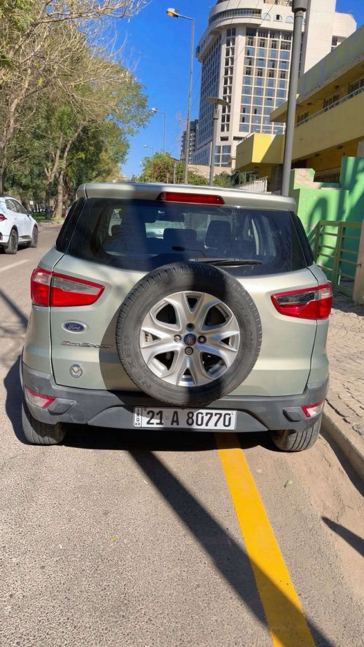 فورد ايكو سبورت موديل ٢٠١٦ وكالة خليجية لا يوجد فيها تبديل تبريد وتدفئة بلادية رقم سليمانيه سعرها ٨٠ وبيها مجال رقم صاحب السياره ***********
