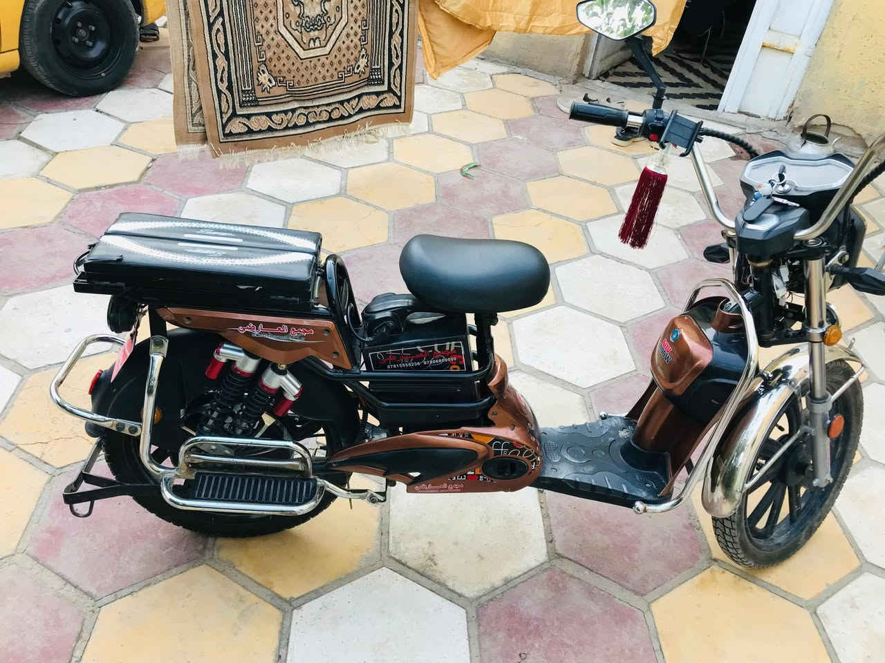 للبيع دراجه شحن مجمع العارضي الحجم الكبير 
بصمه تشغيل عن بعد 
الدراجه نضيفه مادخله تصليح
للاستفسار المراسله او الاتصال على رقم ***********
