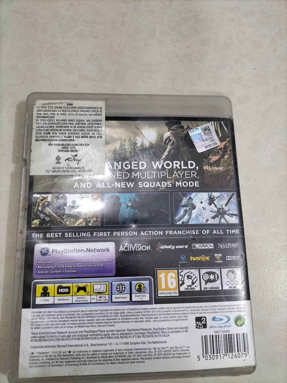 قرص call of duty ghost مال بلي 3 السعر 5 الاف دينار
***********
