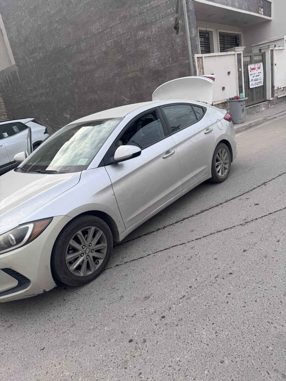 سلام عليكم النترا 2017 رقم بغداد سعرها 118$ مكان السيارة بغداد واتساب ***********
