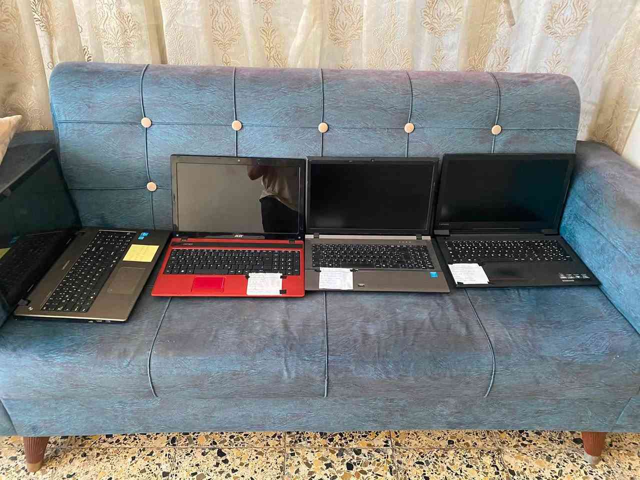 حبايب مجموعه لابتوبات كامله هنه والشاحنات للبيع شلع جايبهم من الخارج بعدهم لا معربات ولا شي بي بيهن وندوز وفعلات ومواصفاتهن مختلفه *********** هذا رقمي ومكاني كوت
