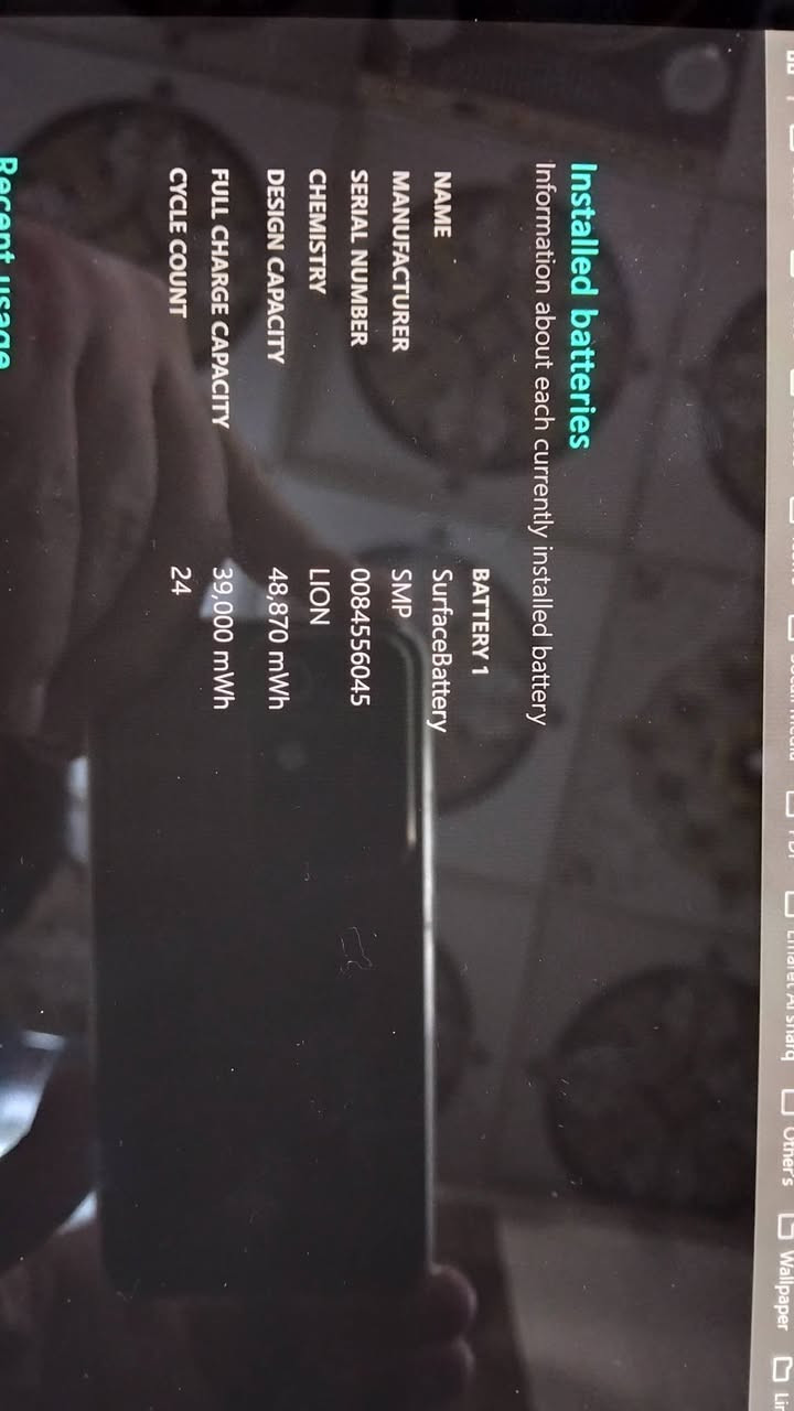 للبيع#
Microsoft Surface 7 Plus (الجهاز مستخدم كلش قليل) 💻
الجهاز غني عن التعريف، أداء جبار ببطارية ممتازة جداً.
المواصفات:

المعالج: Intel core i5 (الجيل 11).
الرام: 8GB.
الهارد: 512GB SSD.
حالة البطارية: 24 دورة شحن فقط (شبه جديد).
الملحقات: الجهاز + الشاحن الأصلي + حقيبة ( بدون كارتون الجهاز )

📍 الموقع: ديالى - بعقوبة.
📞 للتواصل والاستفسار: ***********

تريد صور أكثر للجهاز أو تسأل عن السعر؟ تواصل على الخاص وما نقصر إن شاء الله.
