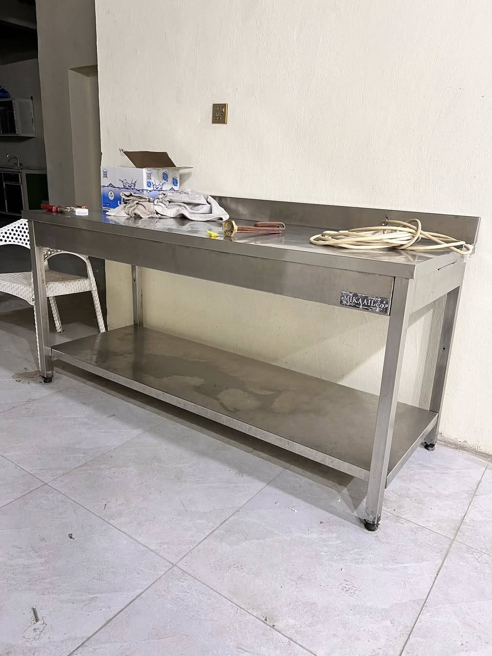 سلام عليكم أغراض مطعم لحم بعجين للبيع فرن غاز كهرباء دوار ايراني ثقيل الأصلي ، فتاحة عجين ،ميز ستيل ماركة ميكائيل 2متر ،عجانة 25 كيلو     ،ثلاجة كبيرة تبريد ممتاز لكن كشر وسط ،ميوزه مع كراسي الاسعار :-الفرن 1300
فتاحة عجين ب300
عجانة 250
ميز 250
مكان كربلاء


**إذا كنت صاحب هذا الإعلان وتريد حذفه لأي سبب، رجاءا أرسل رسالة إلى الدعم الفني**