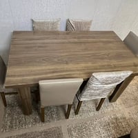 ميز طعام • ٦ كراسي • ١.٥م×٩٠سم