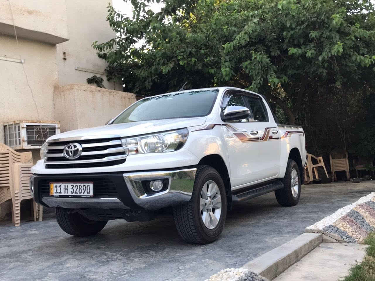 هايلوكس فور ويل موديل ١٩ مكفوله من الضربة والصبغ والبارد رقم بغداد مكان السيارة كربلاء قضاء الحسينية باسمي تخم تاير دنلوب ياباني السعر ٢٧٧ اي استفسار عل رقم ***********
