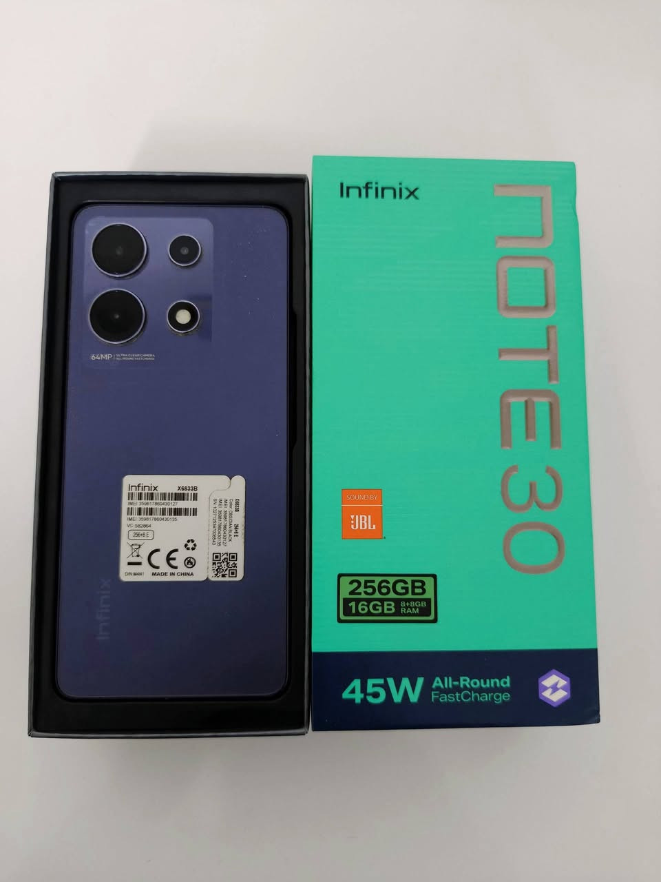 انفنكس نو٣٠
ذاكره ٢٥٦
رام ١٦
جهاز نضيف الاتصال
***********
