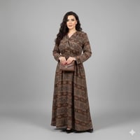 فستان نسائي • فري سايز 110 كيلو • قماش كريشا