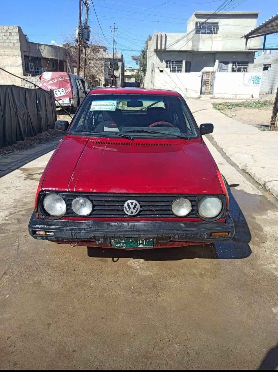 السلام عليكم سياره كولف موديل 1991 مكينه بيه تبخير كير شرط رقم أخضر شرط التحويل السعر 17وبيه مجل ***********
