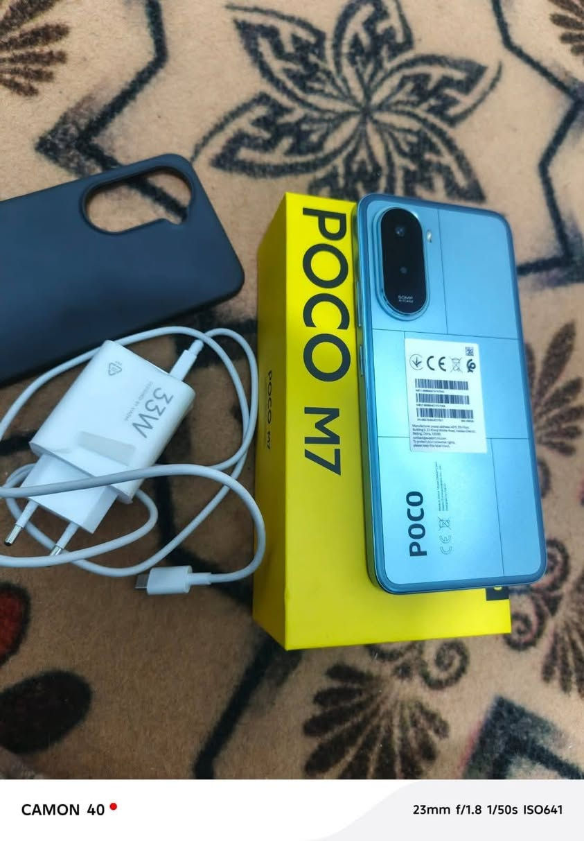 بوكو m7 لون أسود معالج خرافي جهاز جديد بمعنى الكلمه
٢٥٦ و شاشه ١٤٤ هرتز يعني بالببجي فول 
مشحون ٥ مرات تفحص بيدك سعره كسر كارتون
170 
***********
مكاني جلولاء توصيل ماعندي
