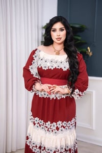 فستان نسائي • قماش كريشة • فري سايز حتى ١٠٠ كيلو