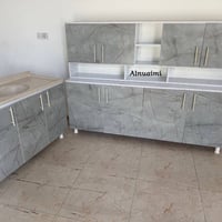 كاونتر MDF ٢م • سنك ١م٢٠ • توصيل مجاني بغداد