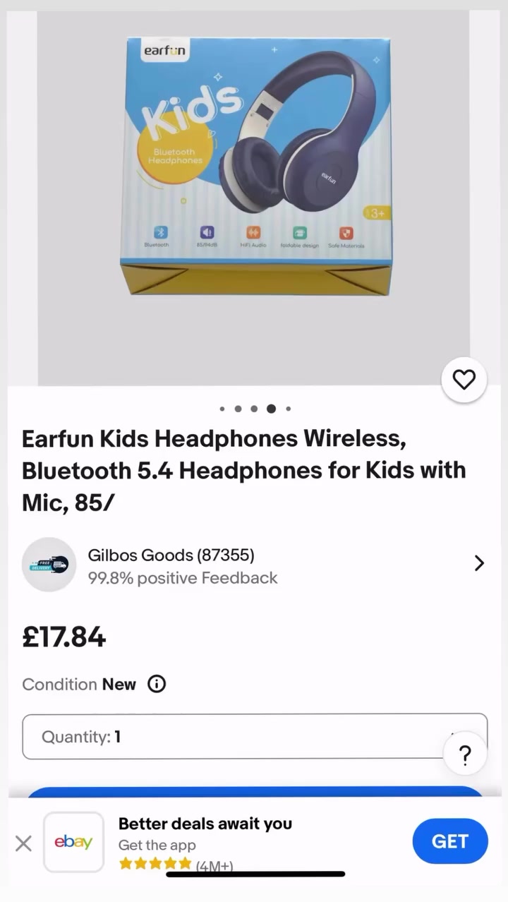 هيدفون للأطفال ماركة earfun لعمر 3 سنوات فما فوق مع كيبل صوت وكيبل شحن بسعر 10 آلاف و التوصيل 3 لكل محافظات العراق لغاية نهاية الأسبوع


**إذا كنت صاحب هذا الإعلان وتريد حذفه لأي سبب، رجاءا أرسل رسالة إلى الدعم الفني**