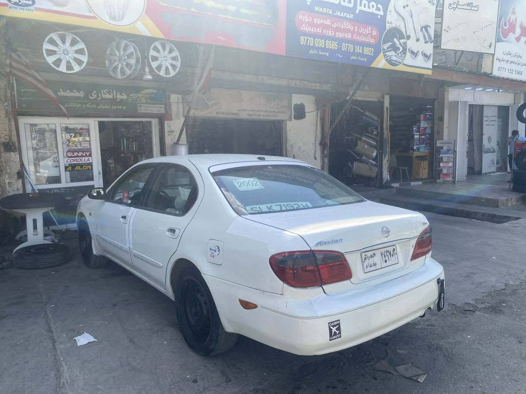 Nissan maxima 
3000
2002
محەسەن ئارمی سلیمانی کۆن 
ناو زەرد 
تەبرید لەسەر سویچ
گێڕ مەکینە 
تەقەو ڕەقە 
کارەبای
موس 
بڕاوە 
وەرگەڕان بە شەرت
26 وەرەقەو مەجالیکی کەم
لە سلیمانیم گۆڕینەوەش ئەکەم بە شتی بە دڵم بێت
0789 071 57 18 السليمانية, العراق
