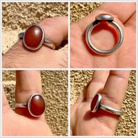 خاتم • عقيق أحمر • قديم ٥٠ سنة