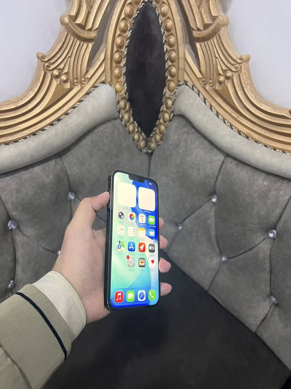 ايفون 13 برو ماكس
ذاكره 128
بطاريه 88
تك سيم 
نموذج M امريكي
نضافه 97%
مبدال شاشه اصلي gx
السعر 435 الف 
***********
***********
