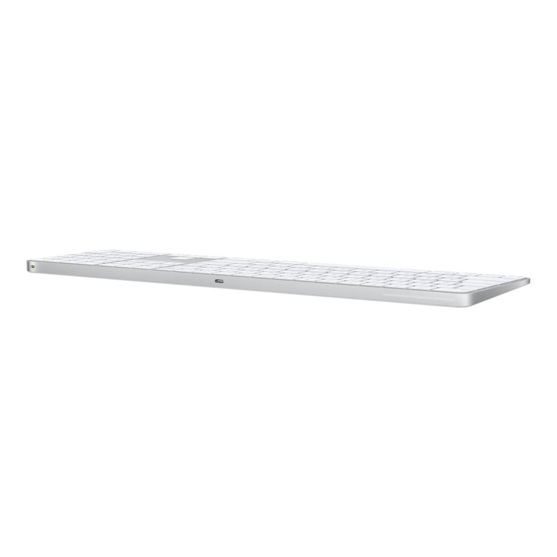 Magic Keyboard with Touch ID and Numeric Keypad for Mac models with Apple silicon (USB–C) - US English - Arab 
White Keys

Magic Mouse (USB‐C) - White Multi-Touch Surface
مستعملات قليل جدا نضافة 100٪ 
للاستفسار : ***********
