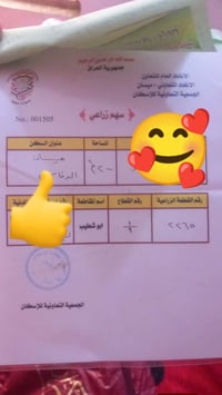 قطعه ارض  مساحه 200 متر جمعيه تعاونية ابو اشطيب مقاطعه 6/1 ع طريق بغدا...