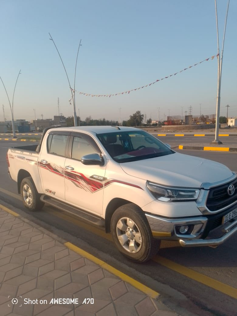 سلام عليكم  هايلوكس فحل  موديل 2023 رقم اربيل الجديد سياره بيها هاي شويه صبغ موضحه بل صوره وبيها بارد على كد ٤ اصابع فقط بأسمي مكاني العزيزيه ماشيه 100 
سياره مستلمها زيرو على ايدي 
وبل عافيه على ياخذها 
سعرها 275$ وبيها مجال قليل للشراي يتصل على رقم 

***********
