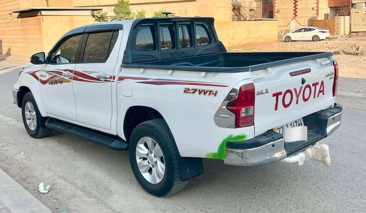 من رخصه الادمن المحترم 🌹
تويوتا بيك اب هايلوكس 
موديل  2016  عالي
سااز sis  فور ويل 
السياره رقم شمالي ( دولي )
ماشيه( 110 km) كيلو متر حقيقي  
كير ومحرك شرط غير مفتوح 
لا تنقيص ولا تبخير 
السياره جديده وجاهزه 

المواصفات 💎
كير اوتماتيك 
مري قلاب نضام ايكو eco سنويه لحد 2030 
هزه+ براد لحد 2026 
شهر الـ(4) 
بيها شبر صبغ بلجاملغ الامامي جه السكن موضح بلصور بلون((الاحمر🔴))

وباردات بلجاملغات الخلفيه  ايضا موضح (( بلون الاخضر🟢 ))) 

ملاحضه// الصاحب الشرعي للسياره  متوفر للتحويل في اي وقت 
السعر  248 $ بيهـا مجال بسيط للشراي 

عنوان السياره
 (صلاح الدين / تكريت ) 

هـ/ ***********
