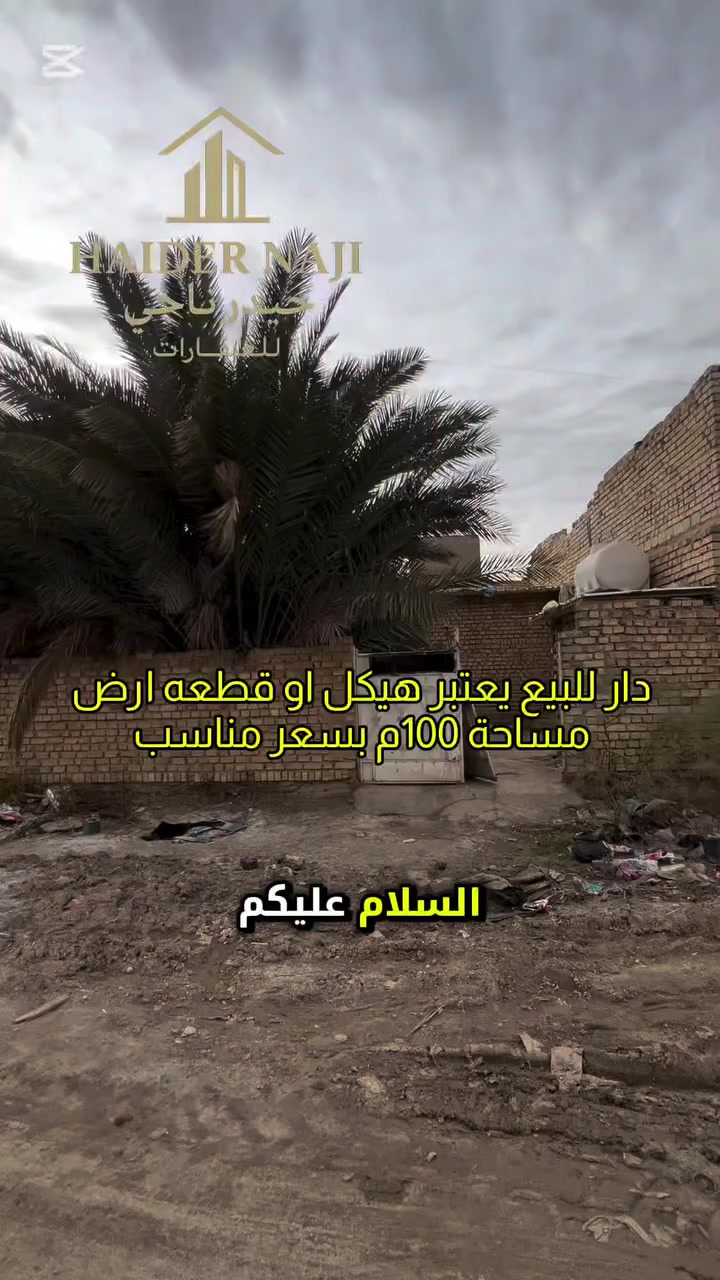 دار للبيع يعتبر هيكل او قطعه ارض مساحة 100 م مربع منطقة 3000 خلف سوق 4000 ومجاور شارع 40 سعر 29 مليون وبيه مجال للاستفسار مراسلة الصفحه او الاتصال برقم ***********
