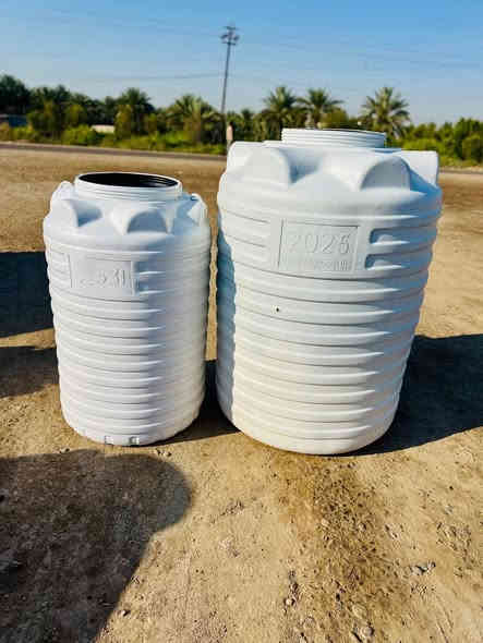 خزانات شركه الا امير جمله فقط 
يتوفر جميع الاحجام
سعه 250 لتر عامودي
سعه 500 لتر عامودي+افقي
سعه 1000 لتر عامودي+افقي
سعه 1500 لتر عامودي 
سعه 2000 لتر عامودي 
سعه 3000 لتر عامودي 
العنوان المعمل كربلاء المقدسة 
ضمان 3سنوات 
توصيل جميع المحافظات للاستفسار ￼ع الرقم 
/***********
