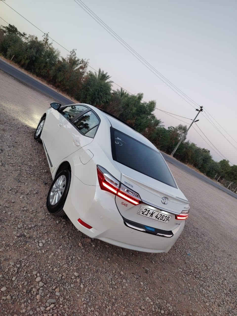سلام عليكم للبيع فقط كورلا 19خليجي رقم سليمانيه بسمي سنويه30 مكينه 2000 ماشيه 74kmحقيقي سياره 1/1فول مواصفات فتحه كشن جلد داخل صاج شاحن لا سلكي كامره وحساس خلفي حساس اطارات منضومه زنون عالي ناصي سبير شركه ما نازل 3سويجات شركه سياره كفاله عامه حديد وبلاستك من الصبغ وتبديل وبارد ومن الرصعه سياره جديد بمعنه الكلمه مال جناي مكاني ديالى المقدادية رقم الهاتف *********** السعر 175وبيهه مجال للشراي وجناي هاذه الشكل الخليجي
