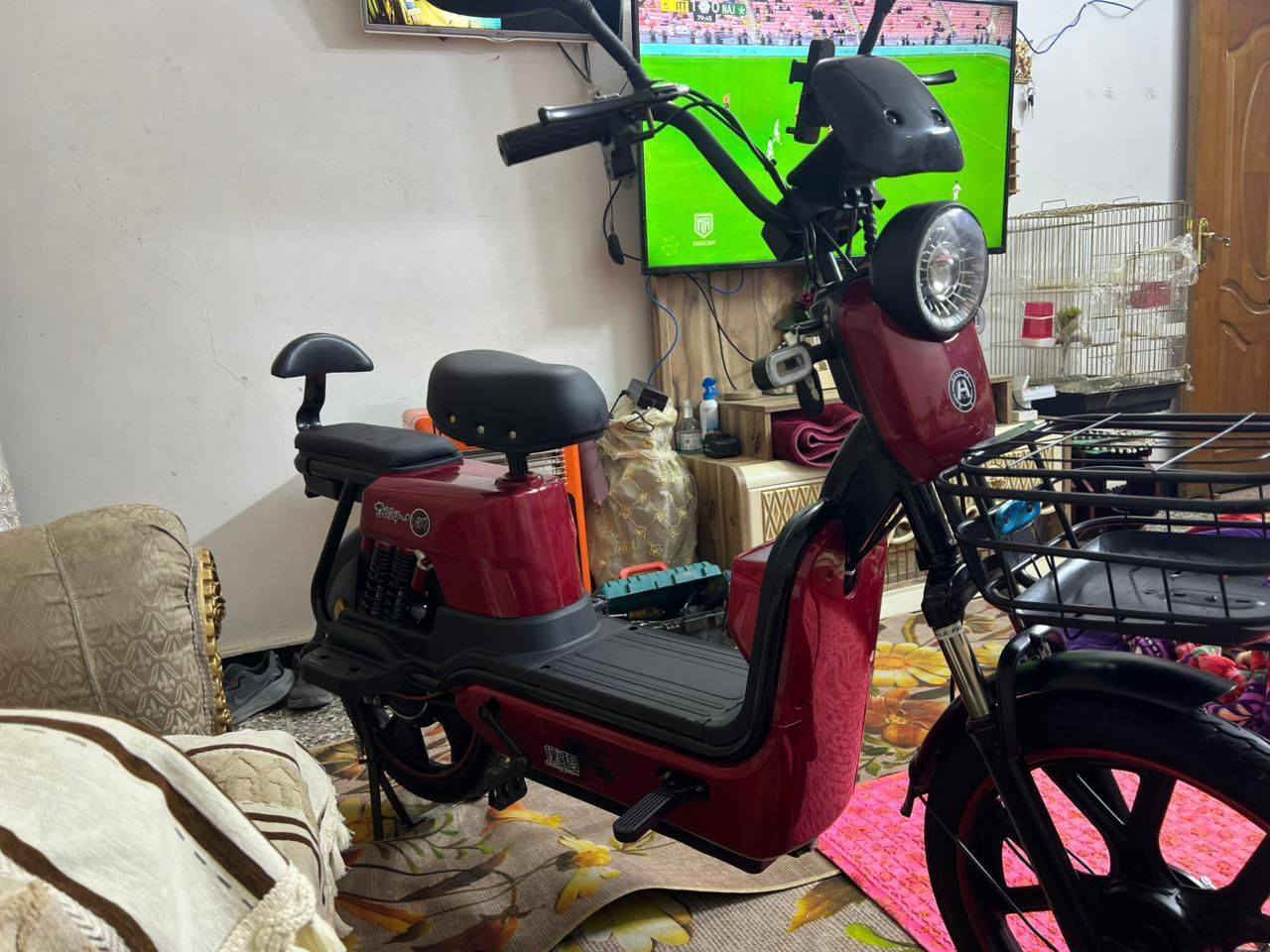 دراجه شحن جديده 5 بطاريات + بلوتوث + حساس + بصمه + سوجين + الدراجه ما ماشيه العنوان الشعب ***********
