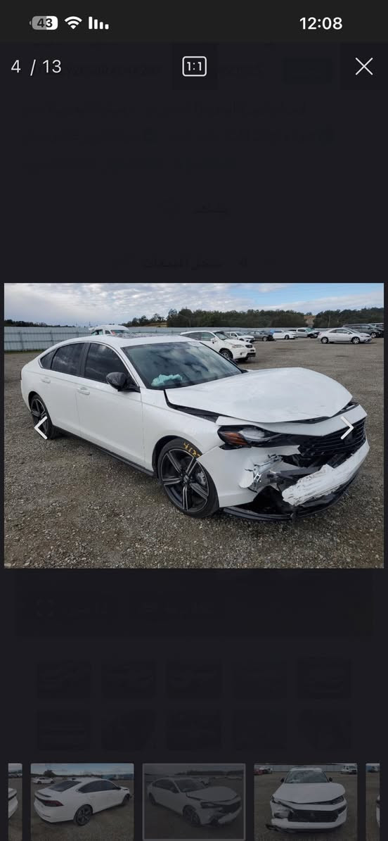 السلام عليكم هواندا اكورد موديل 2024 ماشيه (9000) تشتغل وتمشي هايبرد سبورت السياره حاليا بالبصره بدون كمرك بدون تخليص بدون ضريبه داخل الميناء ام قصر السعر (155$)وبيها مجال بسيط للاتصال ***********
