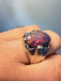 خاتم من الاوبال الاثيوبي  الناري فاير فول الفول مشتعل  صياغة علي شرفيا...