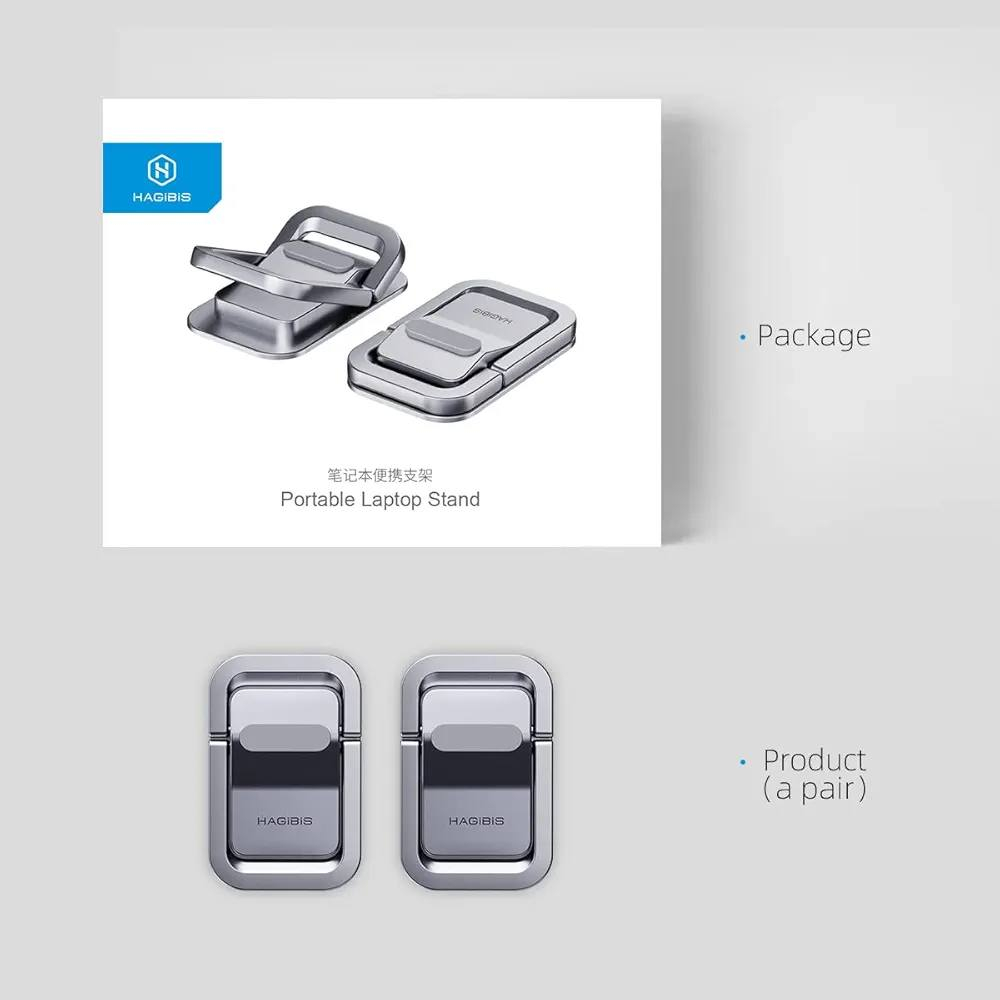 حامل الكمبيوتر المحمول Hagibis Portable Laptop Stand هو منتج مصمم لتحسين بيئة العمل وتبريد الجهاز.
يتميز بتصميم مغناطيسي قابل للطي لسهولة الحمل والتخزين. 
يعمل كقاعدة تبريد من خلال رفع الجهاز لزيادة تدفق الهواء وتقليل درجة الحرارة، بالإضافة إلى وجود وسائد سيليكون لمنع الانزلاق والخدوش.


**إذا كنت صاحب هذا الإعلان وتريد حذفه لأي سبب، رجاءا أرسل رسالة إلى الدعم الفني**