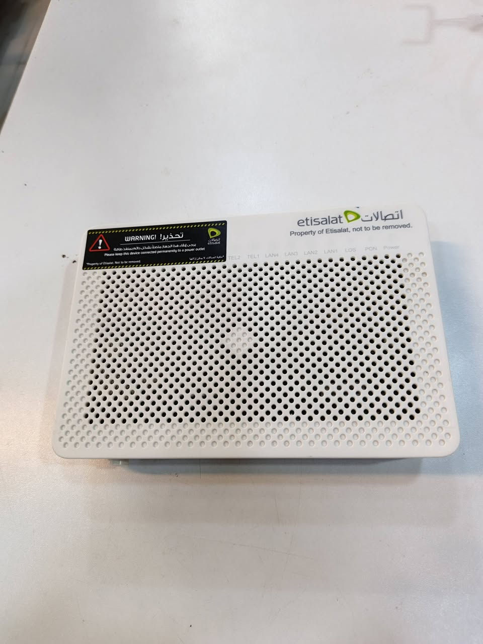 محول راوتر ألياف ضوئية أصلي من شركة Huawei
‏
‏✔️ واي فاي ثابت وسرعة عالية
‏✔️ 4 مخارج LAN للأجهزة والكاميرات
‏✔️ يدعم خط تلفون أرضي
‏✔️ مناسب للبيت، المحلات، والمكاتب


**إذا كنت صاحب هذا الإعلان وتريد حذفه لأي سبب، رجاءا أرسل رسالة إلى الدعم الفني**