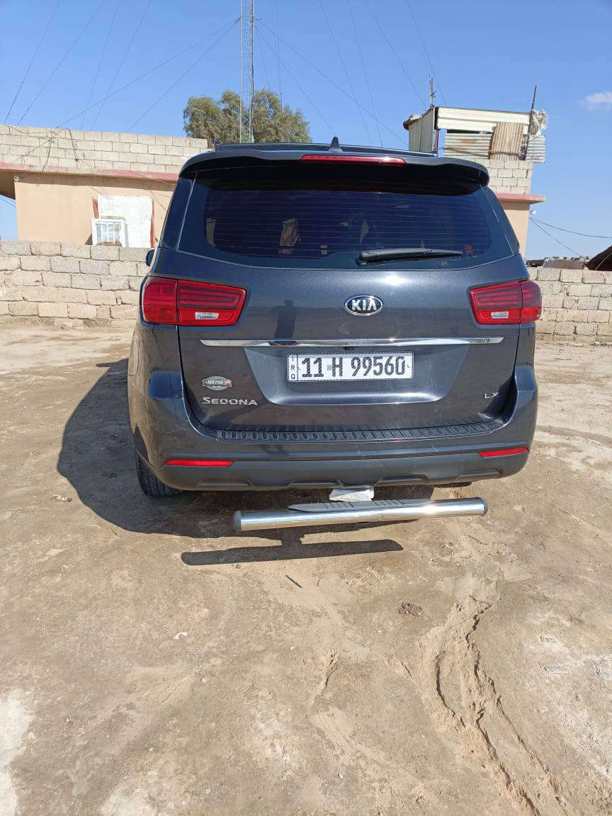 السلام عليكم كيا سيدونا 2019سياره جديده وجاهزه استخدام شخصي رقم بغداد للبيع السعر 210وبيها مجال للاستفسار ***********
