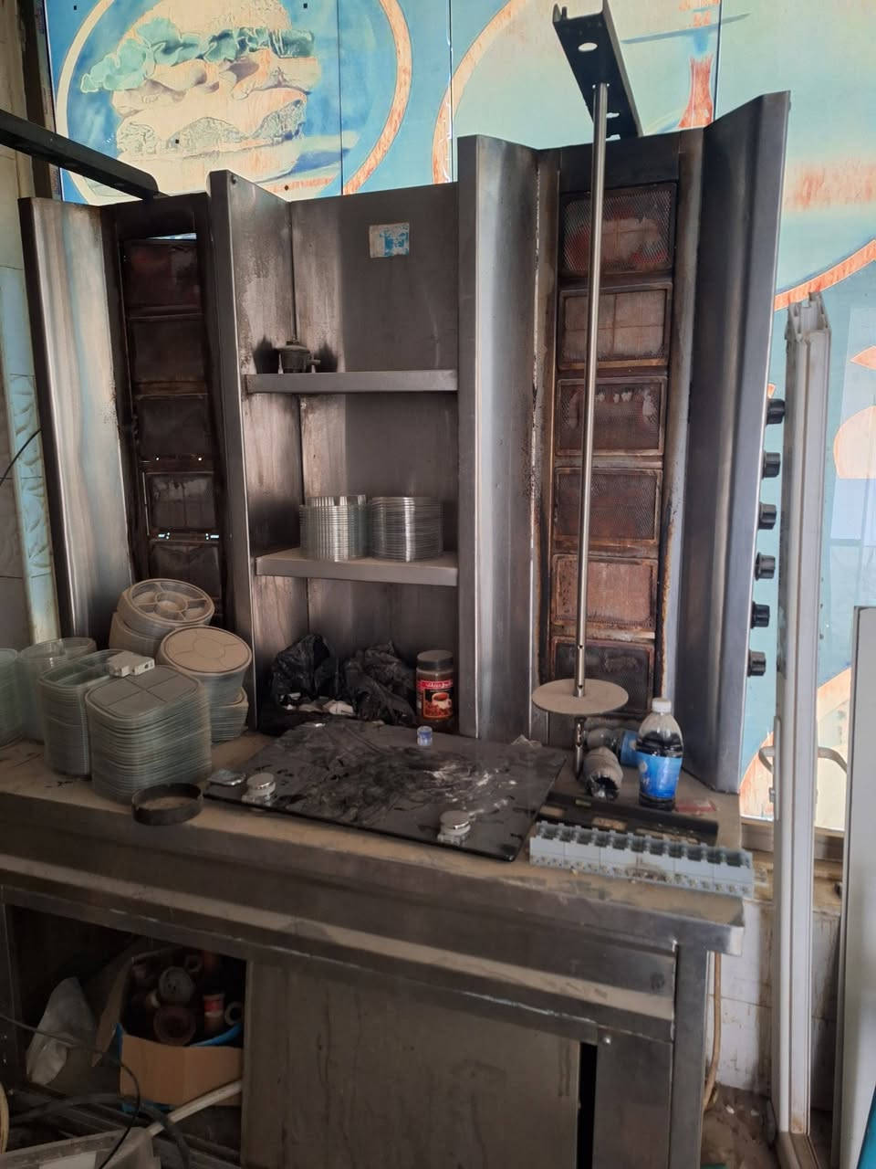 شواية كص جديده سل استيل عمودين للبيع 
الاتصال ***********
