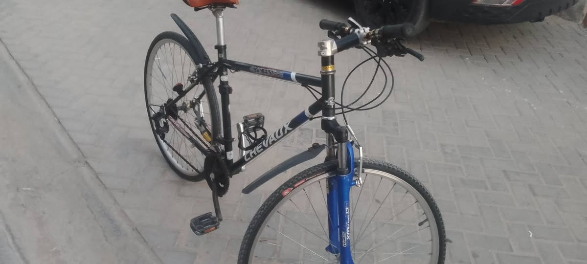 سلام عليكم عندي بايسكل رياضي باله اصلي نضيف كلش حجم 28 بي عداد سرعته وقفل مالته اصلي  جاهز كير يبدل جهه الأيمن والجهه عكس مايبدل مراوس ترهم بطه باله باسيكل جبير ونضيف سعر 150 مكان بغداد ***********
