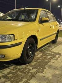 سمند ٢٠١٢ كرستال مصفره هيه وغرامات رقم انكليزي جديد مميز سياره جاهزه م...