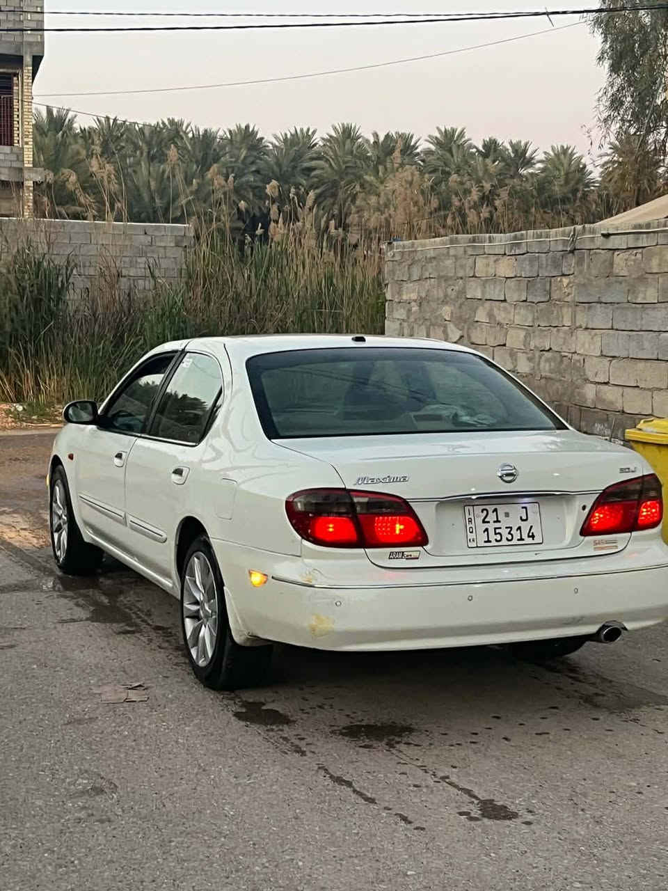 السلام عليكم نيسان مكسيما 2004
رقم سليمانية الدولي بسمي تحويل ثاني يوم سنوية لل30 
بيهة صبغ قطعتين فقط بدون دواخل والباقي مكفول 
كير ومكينه مكفولات مكينة 6 سلندر 
صدر امامي خلفي مكفول 
تبريد تدفئة كلة جديد 
تخم تايرات جديد داخل صحراوي 
السيارة جاهزة من كل النواحي 
السعر 70 وبيهة مجال 
العنوان ديالى بعقوبة خرنابات 
***********
