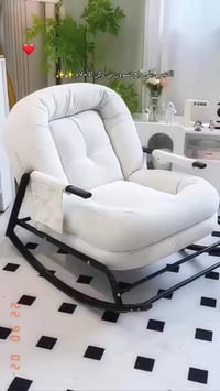 كنبة هزازة طبية • مسند ٥ مستويات • قماش مقاوم