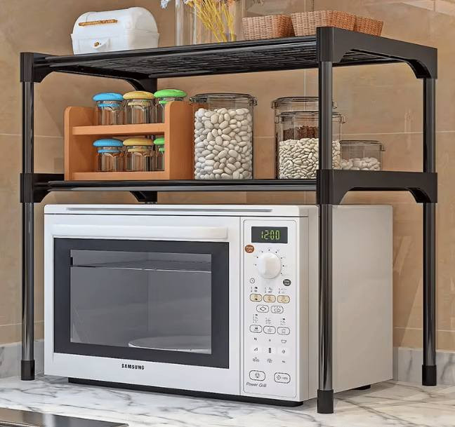 الاستخدامات
#خصم 30٪✓✓✓✓✓

تنظيم أدوات المطبخ مثل الأطباق، الأكواب، علب البهارات، وصناديق الطعام

مثالي لوضع الميكرويف أو الفرن الكهربائي بالأسفل وتخزين المستلزمات فوقه

مناسب لاستخدامه كرف إضافي في المطبخ، غرفة الطعام أو حتى المكتب

يساعد في استغلال المساحات الضيقة بشكل عملي ومرتب

المميزات

تصميم بسيط وعملي يناسب جميع المطابخ والديكورات

مقاسات مثالية: العرض 57.5 سم × العمق 26 سم × الارتفاع 50 سم

رفّان متينان يتحملان وزنًا كبيرًا بفضل الخامة السميكة

ثبات عالي بدون اهتزاز حتى عند وضع أجهزة كهربائية مثل الميكرويف

زوايا مدوّرة للحماية من الخدوش أو الإصابات أثناء الاستخدام

سهولة التركيب بدون أدوات معقدة

استخدام متعدد الأغراض في المطبخ، غرفة التخزين، المكتب أو الحمام
#للتواصل مراسلة الصفحة
#الجميع


**إذا كنت صاحب هذا الإعلان وتريد حذفه لأي سبب، رجاءا أرسل رسالة إلى الدعم الفني**