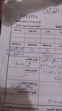 قطعه للبيع مقاطعه للاستفسار ٠٧٨٣٠٠٤٢٠٧١