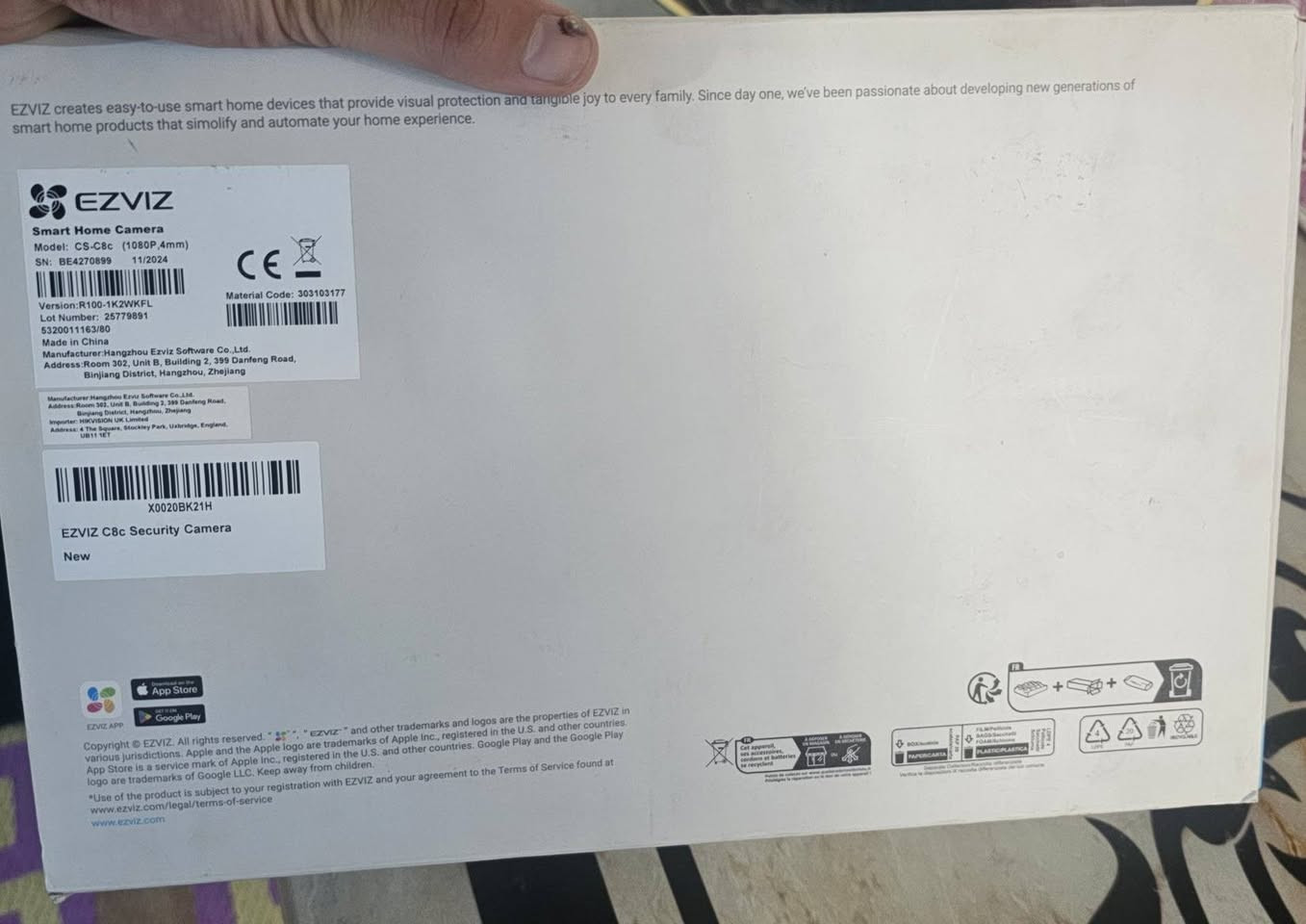 كاميرات مراقبة EZVIZ C8C أصلية جديدة بالكرتون، دقة 1080P، دوران 360°، تتبع حركة، رؤية ليلية ملونة، مناسبة للاستخدام الخارجي، عدد 2. انطي سعرك و بالعافية


**إذا كنت صاحب هذا الإعلان وتريد حذفه لأي سبب، رجاءا أرسل رسالة إلى الدعم الفني**