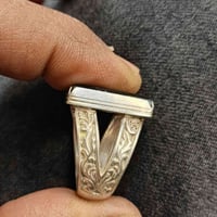 خاتم يماني • أخضر حر • صناعة يدوية